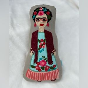 HANDCRAFTED FRIDA KAHLO MINI PILLOW by KARMA LIVING